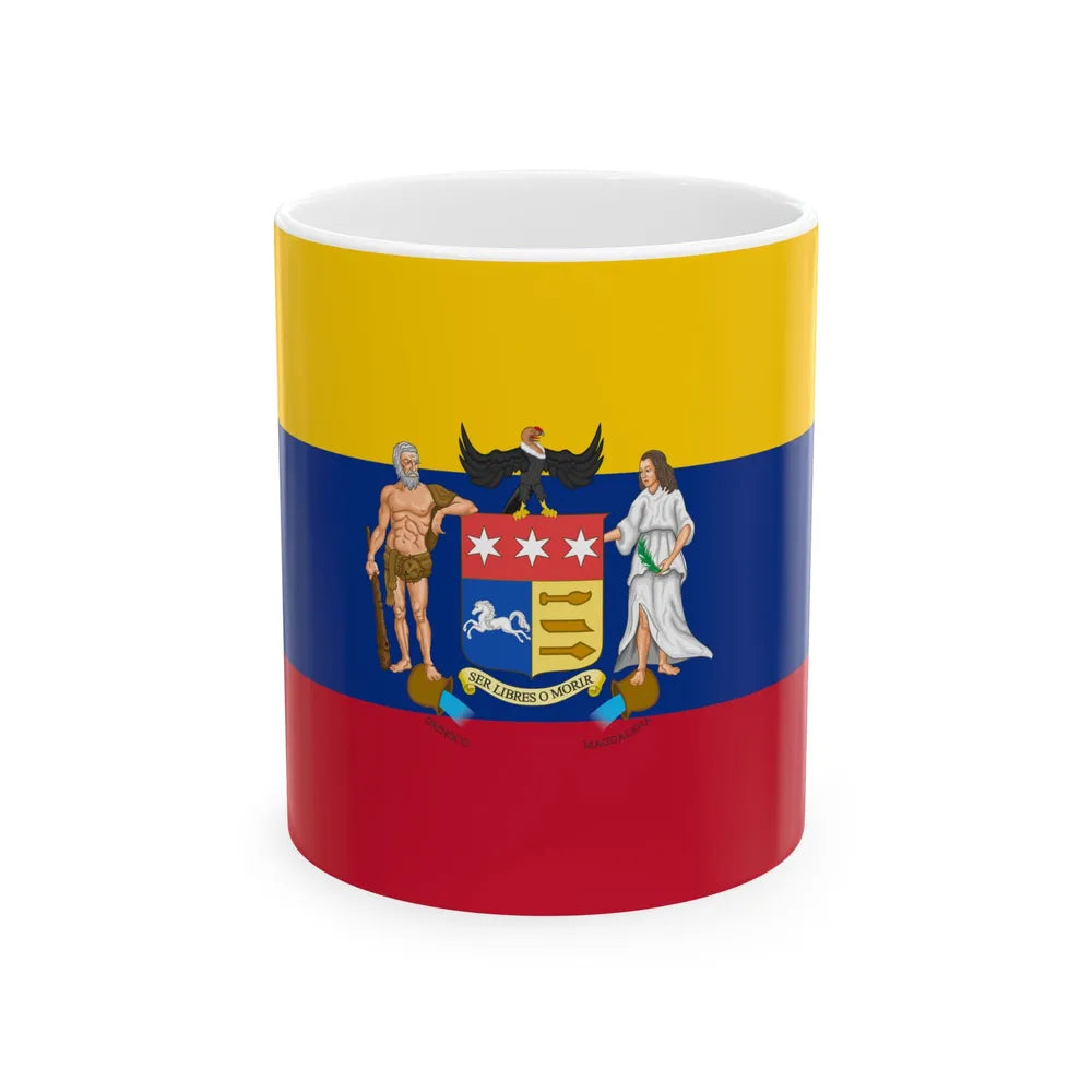 Flag of the Gran Colombia 1822 proposal (Colombia) White Coffee Mug 11oz - Go Mug Yourself