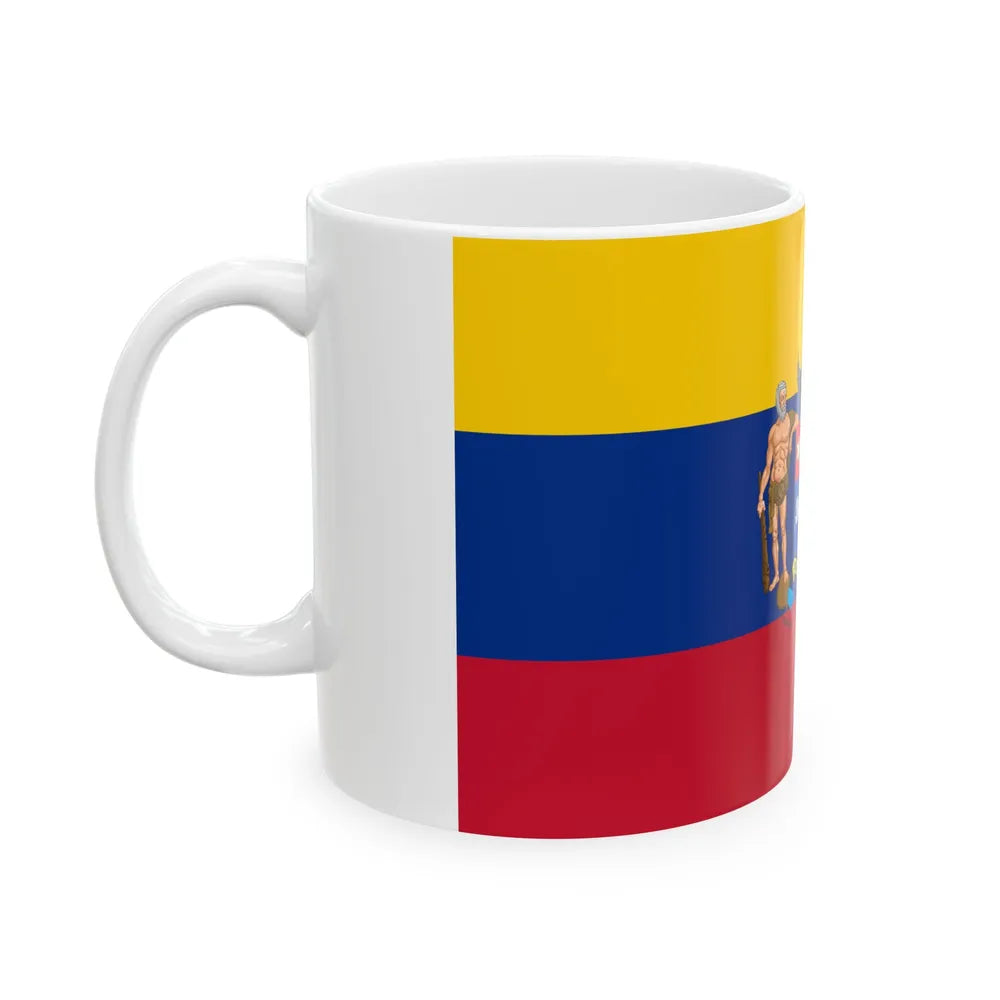 Flag of the Gran Colombia 1822 proposal (Colombia) White Coffee Mug - Go Mug Yourself