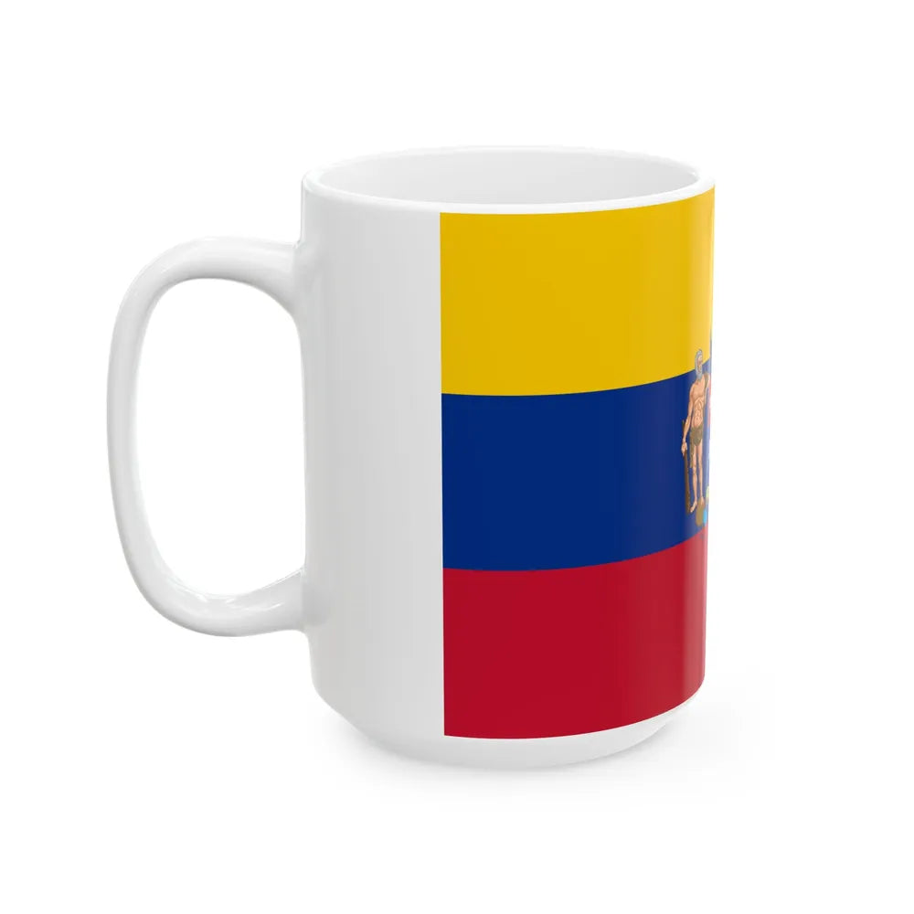 Flag of the Gran Colombia 1822 proposal (Colombia) White Coffee Mug - Go Mug Yourself