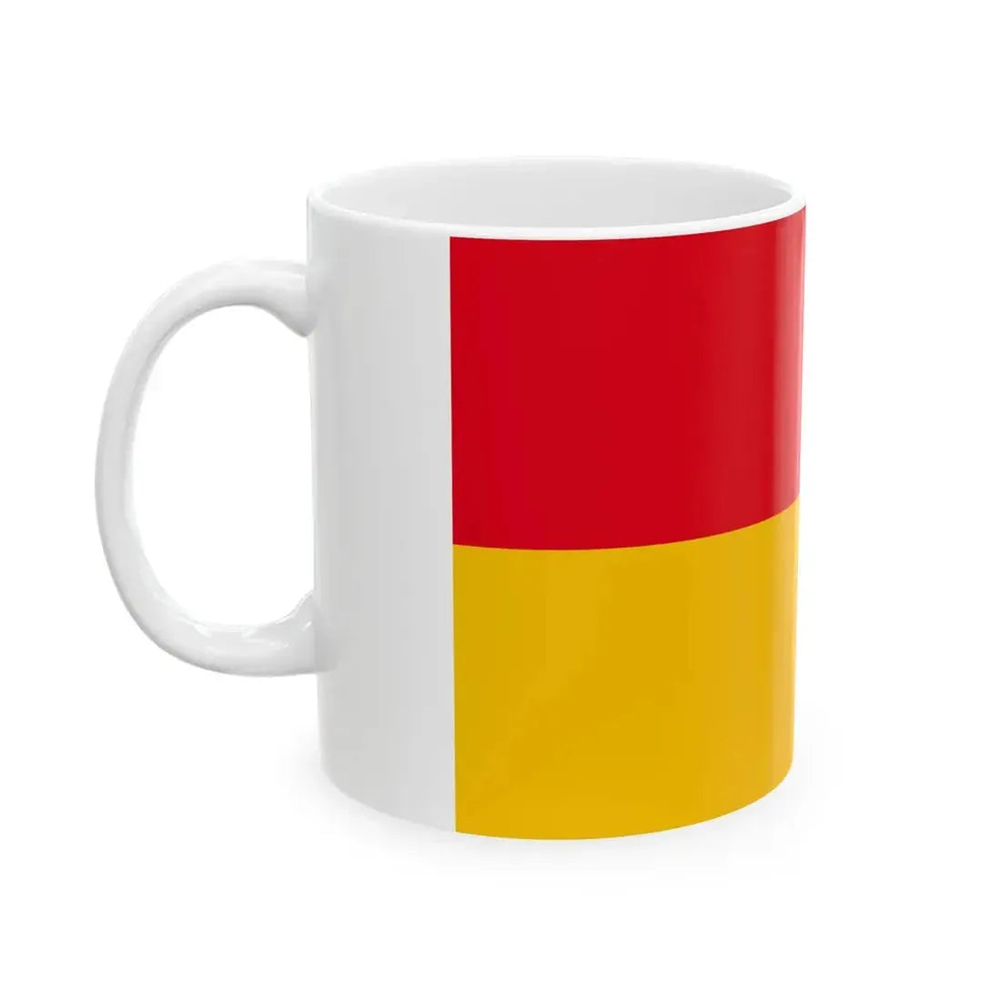 Flag of the Grand Duchy of Baden 1855-1891 (Germany) White Coffee Mug - Go Mug Yourself