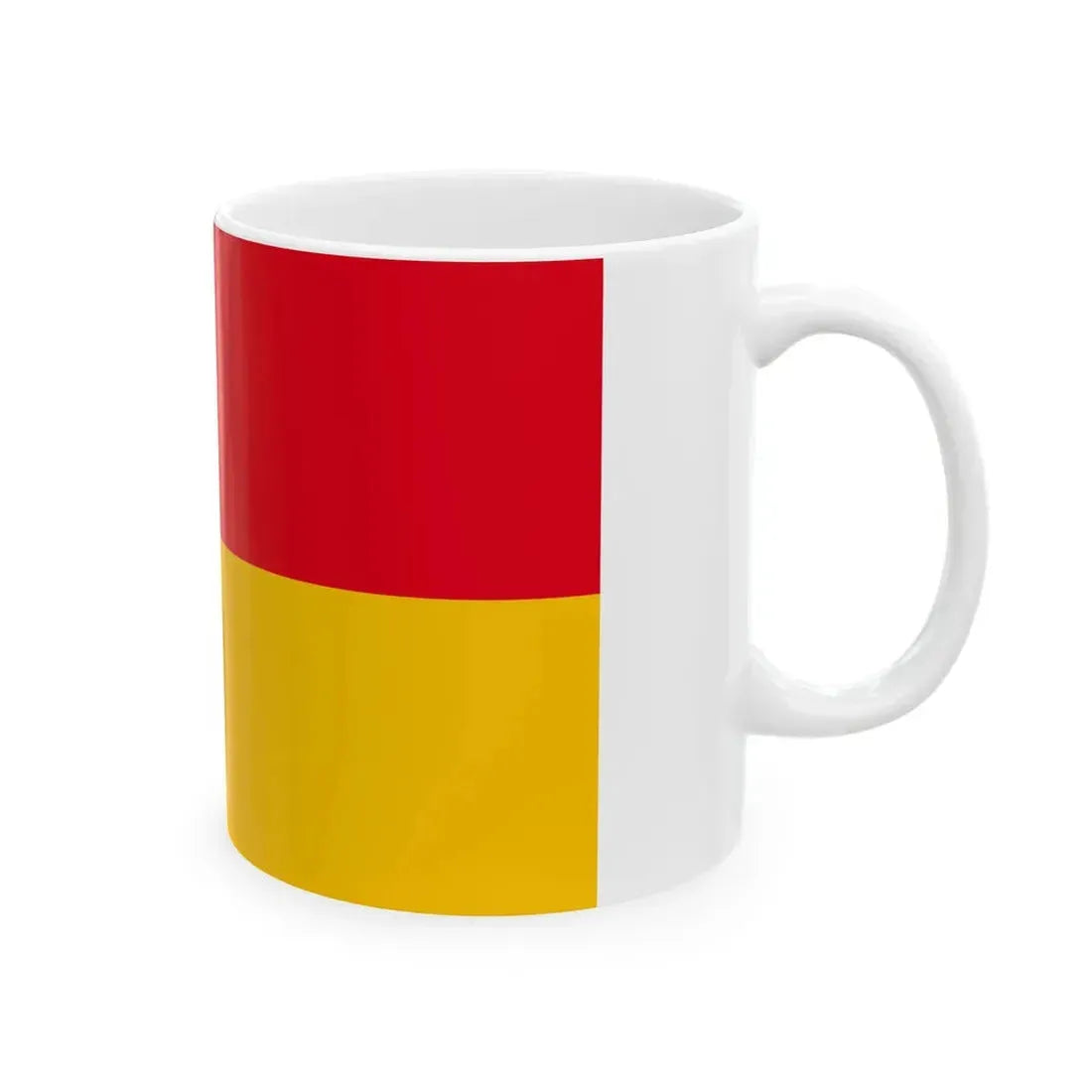 Flag of the Grand Duchy of Baden 1855-1891 (Germany) White Coffee Mug - Go Mug Yourself