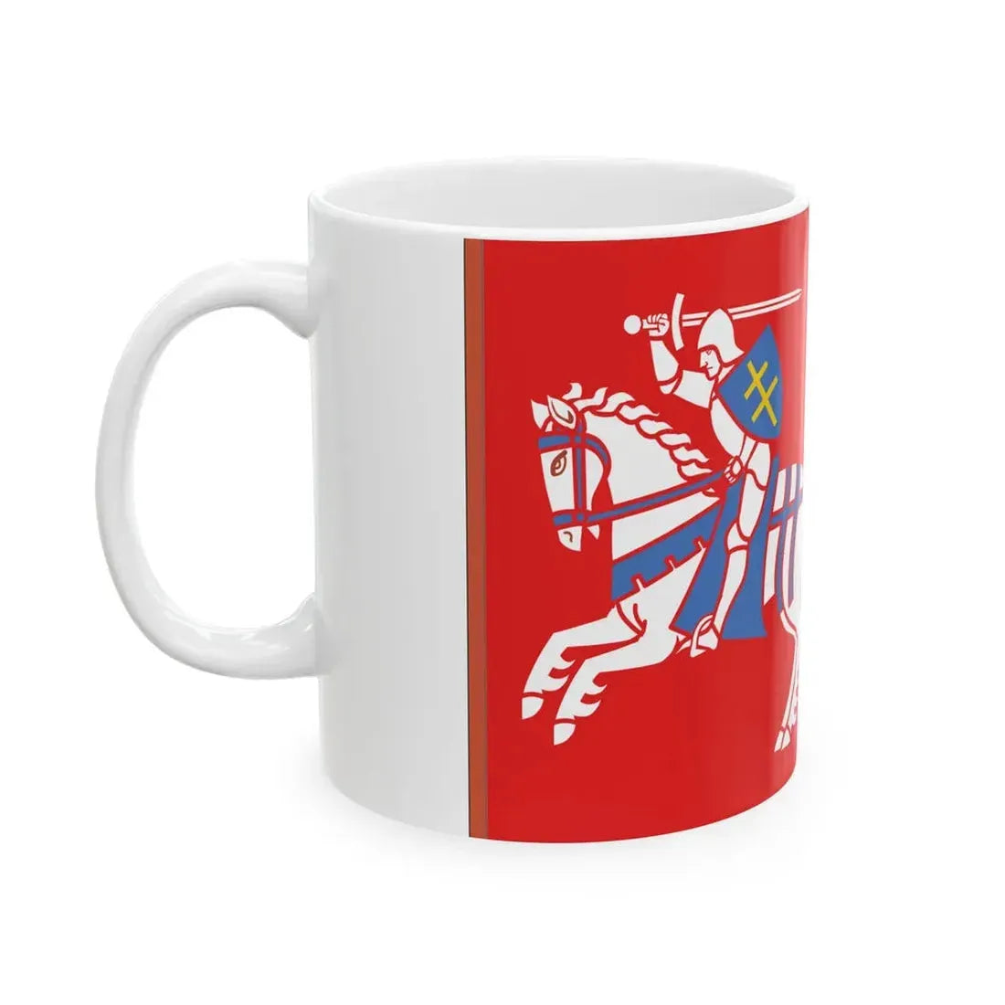 Flag of the Grand Duchy of Lithuania 1403-1410 (Lithuania) White Coffee Mug - Go Mug Yourself