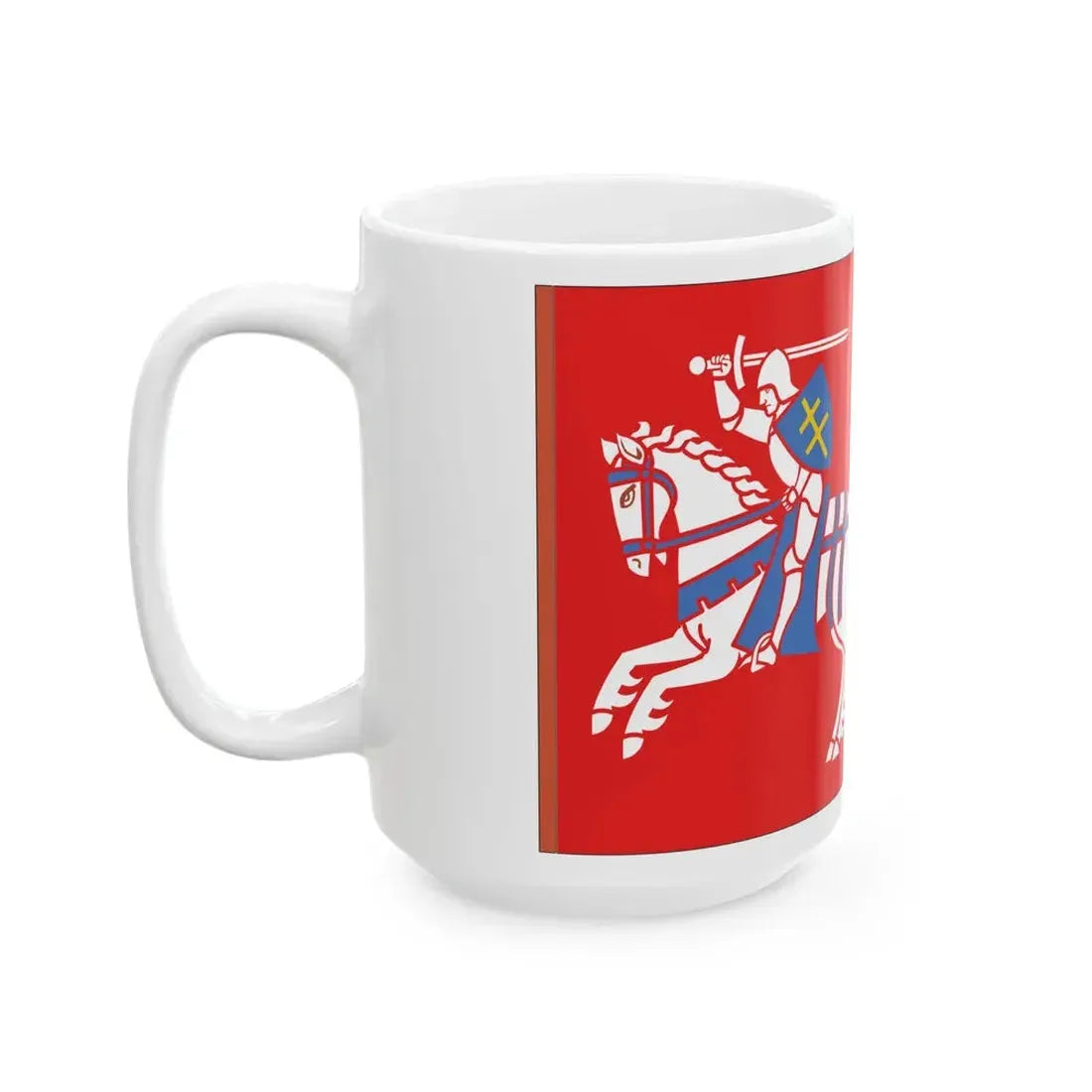 Flag of the Grand Duchy of Lithuania 1403-1410 (Lithuania) White Coffee Mug - Go Mug Yourself