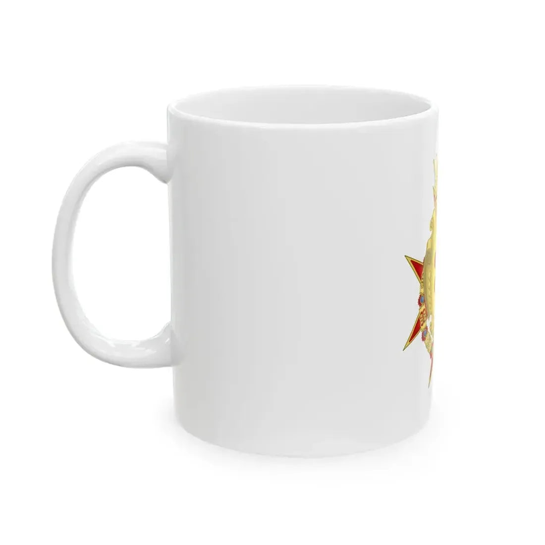 Flag of the Grand Duchy of Tuscany Medici period (Italy) White Coffee Mug - Go Mug Yourself