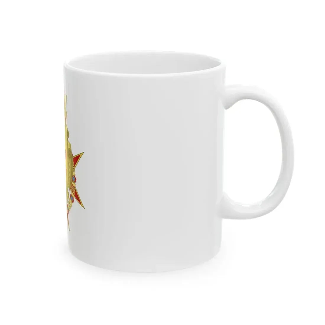 Flag of the Grand Duchy of Tuscany Medici period (Italy) White Coffee Mug - Go Mug Yourself