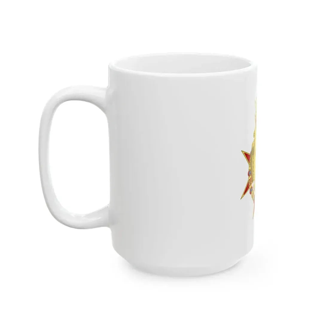 Flag of the Grand Duchy of Tuscany Medici period (Italy) White Coffee Mug - Go Mug Yourself