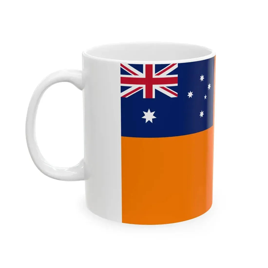 Flag of the Grand Orange Lodge of Australia (Australia) White Coffee Mug - Go Mug Yourself