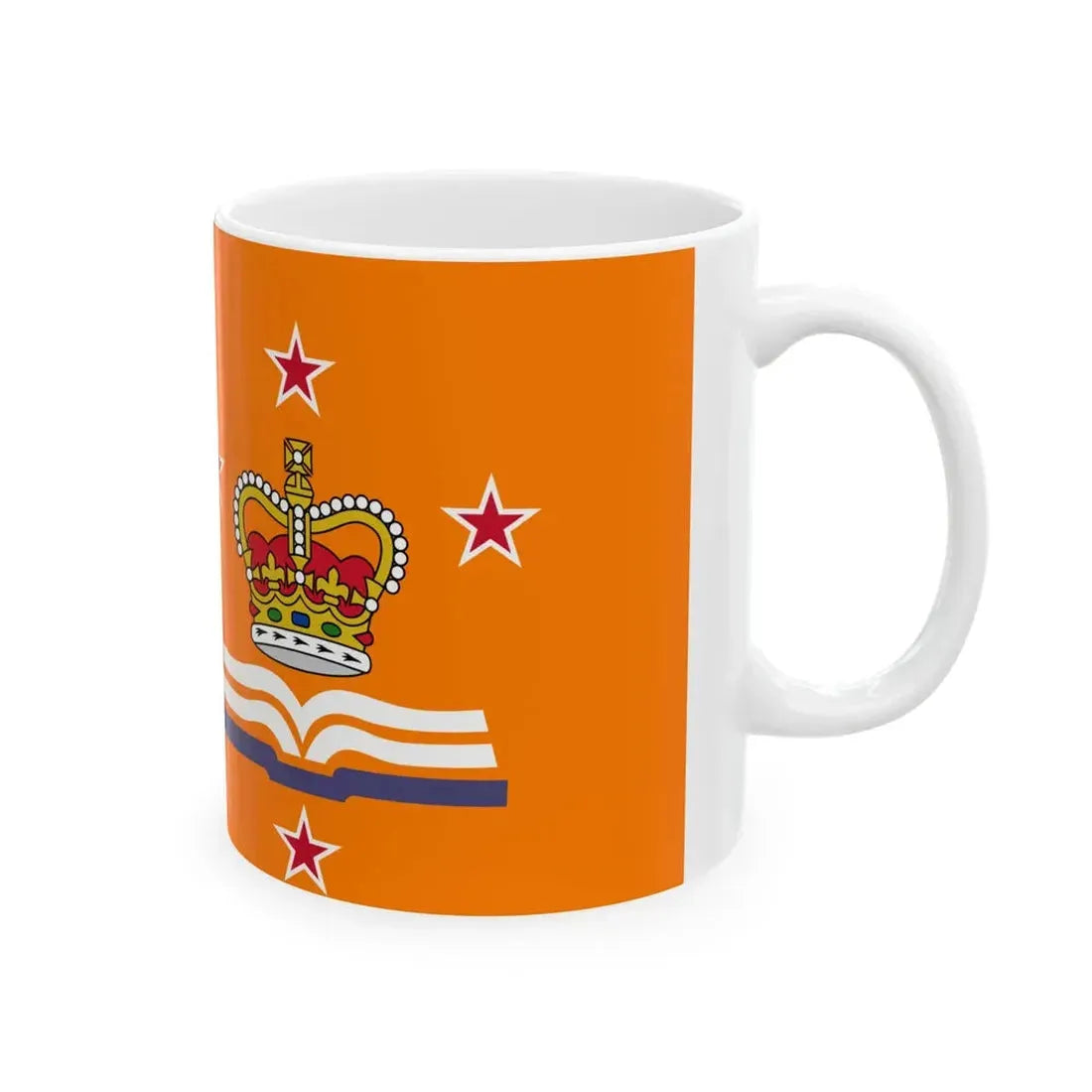 Flag of the Grand Orange Lodge of New Zealand (New Zealand) White Coffee Mug - Go Mug Yourself