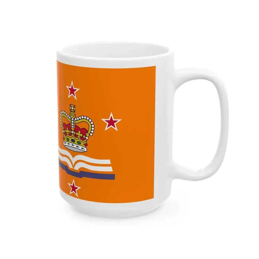Flag of the Grand Orange Lodge of New Zealand (New Zealand) White Coffee Mug - Go Mug Yourself