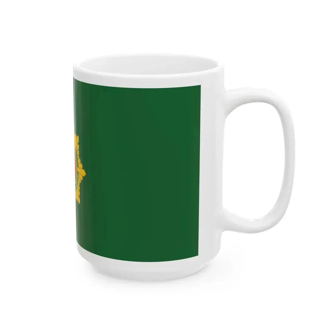 Flag of the Guyana Defence Force (Guyana) White Coffee Mug - Go Mug Yourself