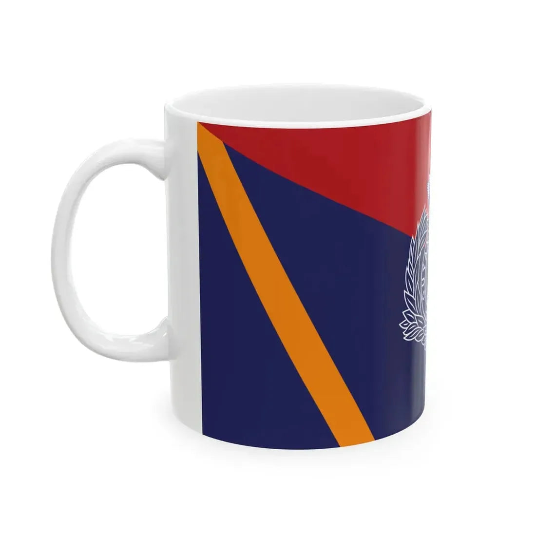 Flag of the Guyana Police Force A Division (Guyana) White Coffee Mug - Go Mug Yourself