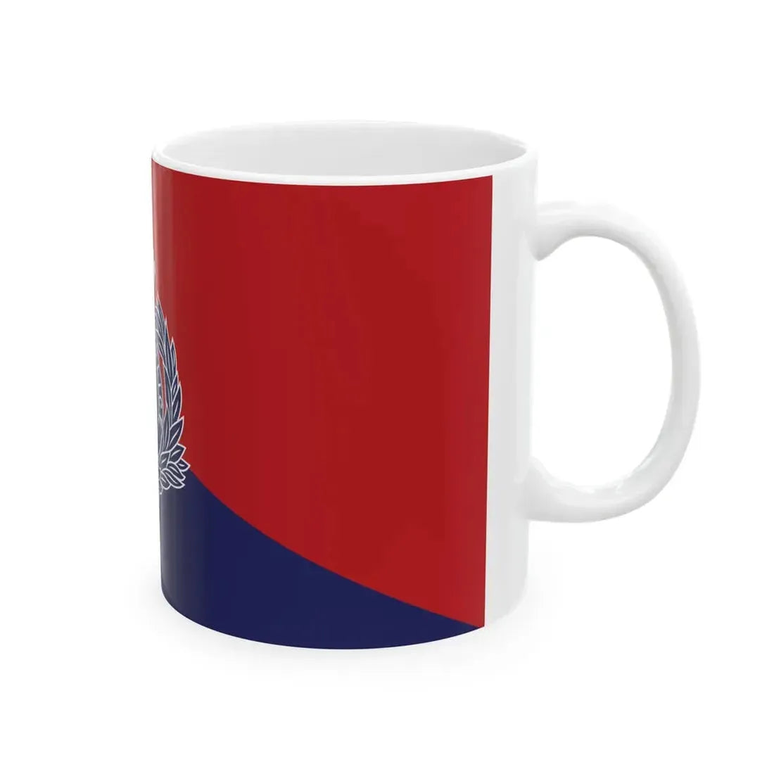 Flag of the Guyana Police Force A Division (Guyana) White Coffee Mug - Go Mug Yourself
