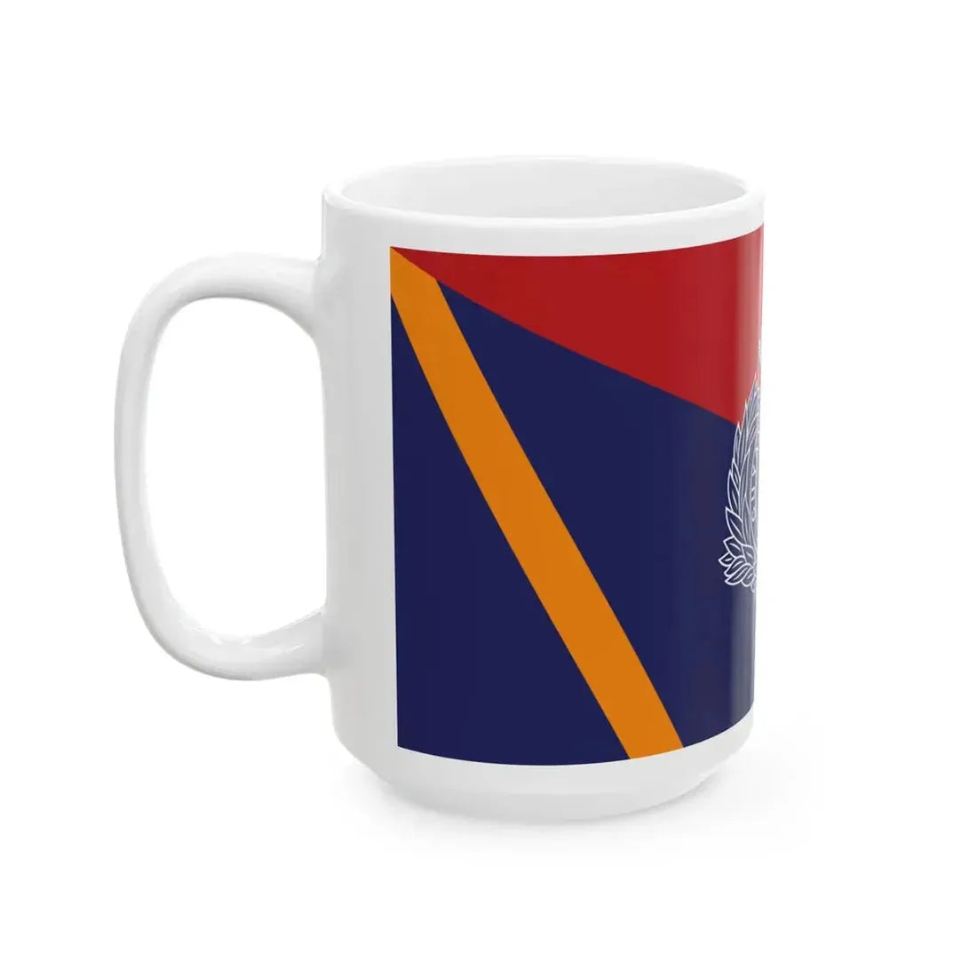 Flag of the Guyana Police Force A Division (Guyana) White Coffee Mug - Go Mug Yourself