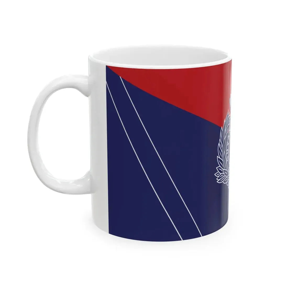 Flag of the Guyana Police Force B Division (Guyana) White Coffee Mug - Go Mug Yourself