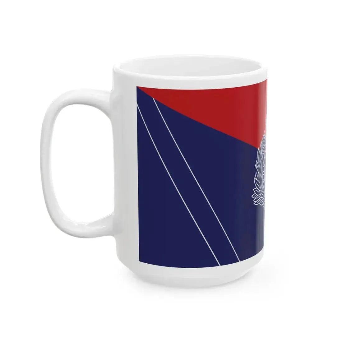 Flag of the Guyana Police Force B Division (Guyana) White Coffee Mug - Go Mug Yourself