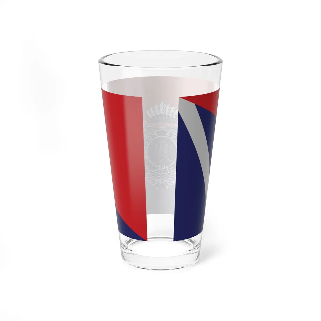 Flag of the Guyana Police Force E Division (Guyana) Pint Glass 16oz - Go Mug Yourself