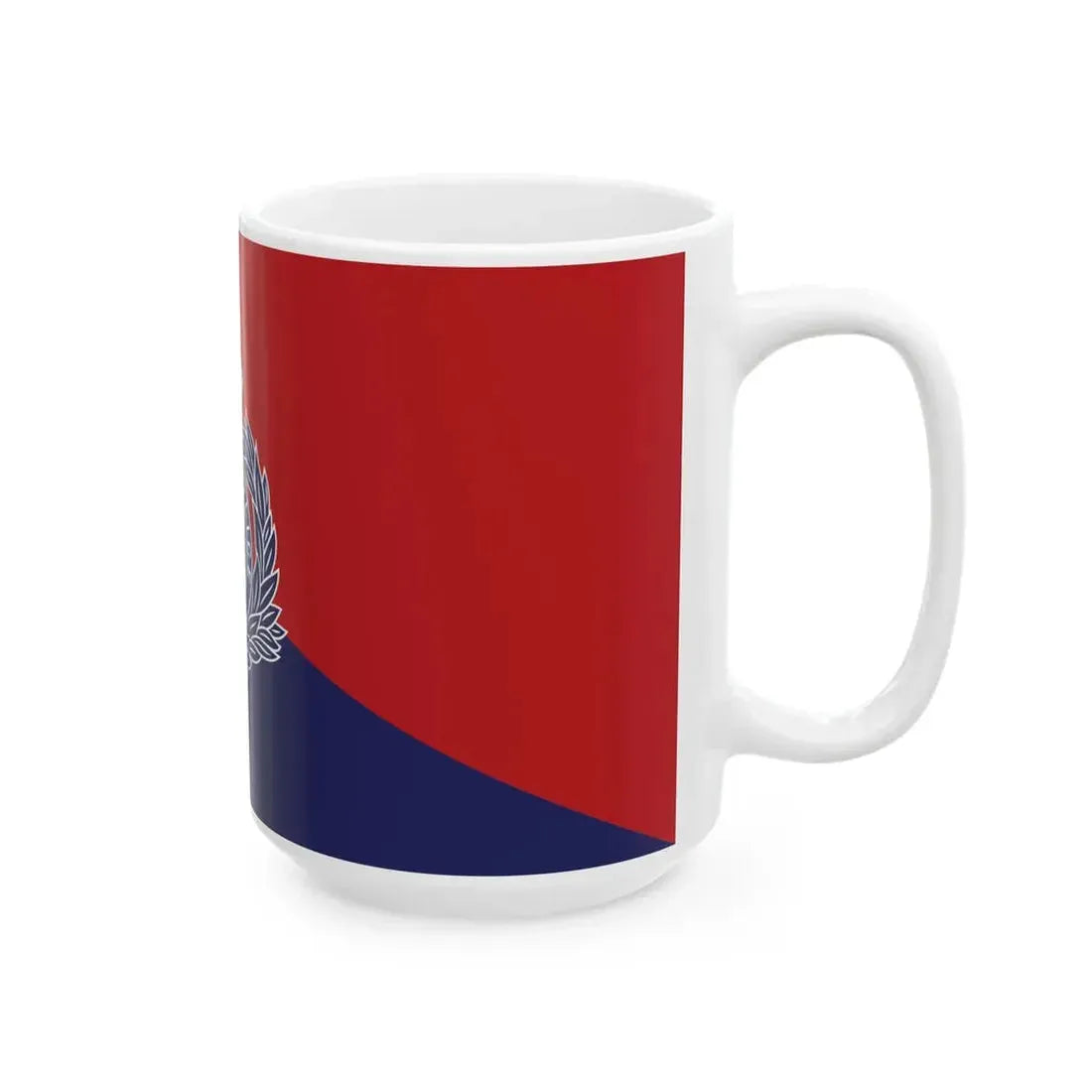 Flag of the Guyana Police Force E Division (Guyana) White Coffee Mug - Go Mug Yourself