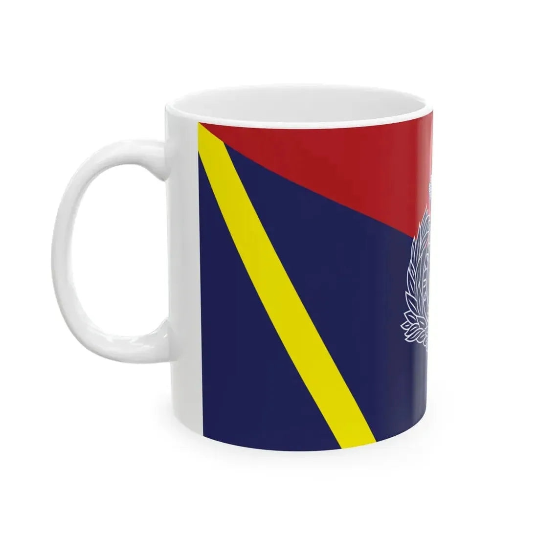 Flag of the Guyana Police Force F Division (Guyana) White Coffee Mug - Go Mug Yourself
