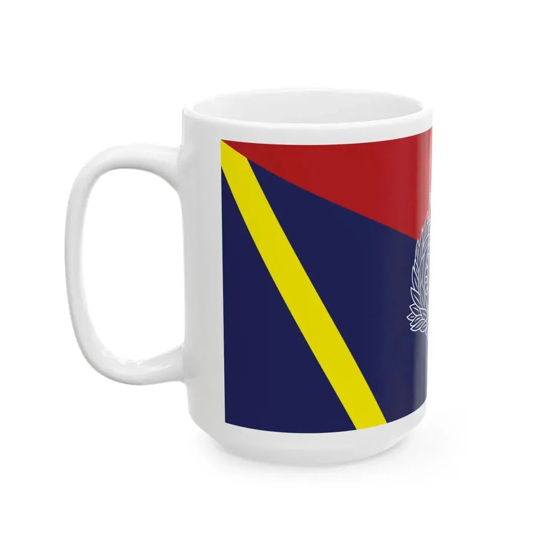 Flag of the Guyana Police Force F Division (Guyana) White Coffee Mug - Go Mug Yourself