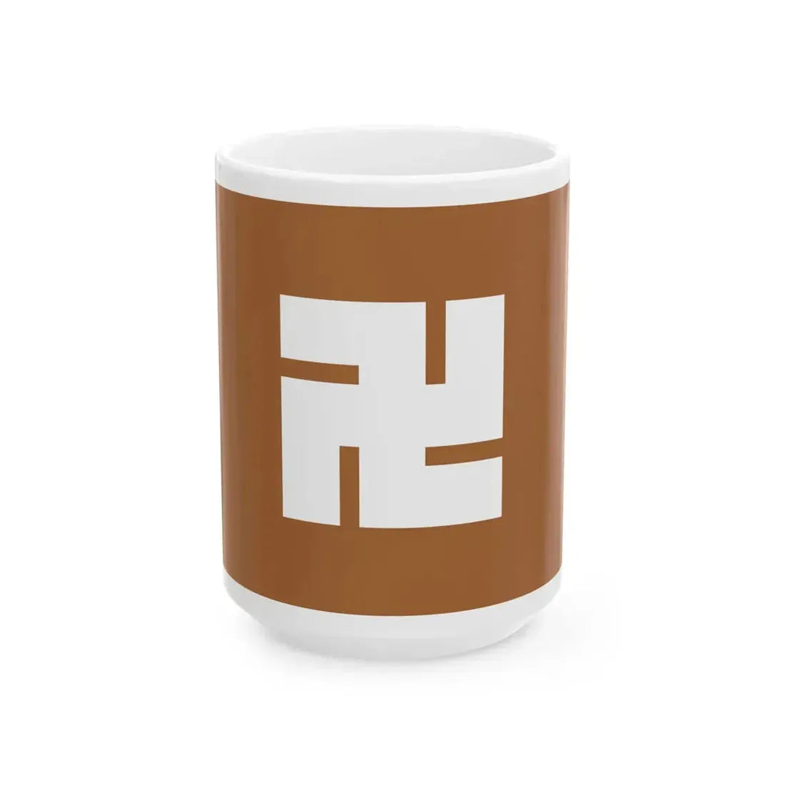 Flag of the Hachisuka Lords of Tokushima in Awa Province C (Japan) White Coffee Mug 15oz - Go Mug Yourself