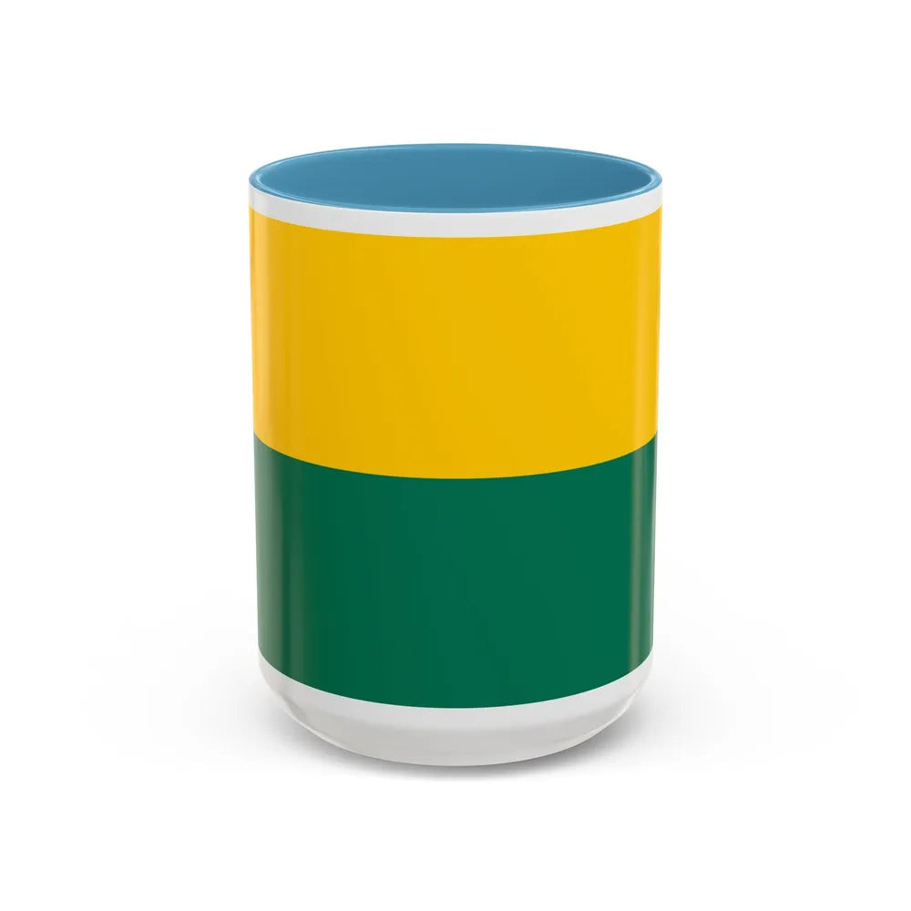 Flag of The Hague the capital of the province of South Holland Netherlands - Accent Coffee Mug 15oz Light Blue - Go Mug Yourself