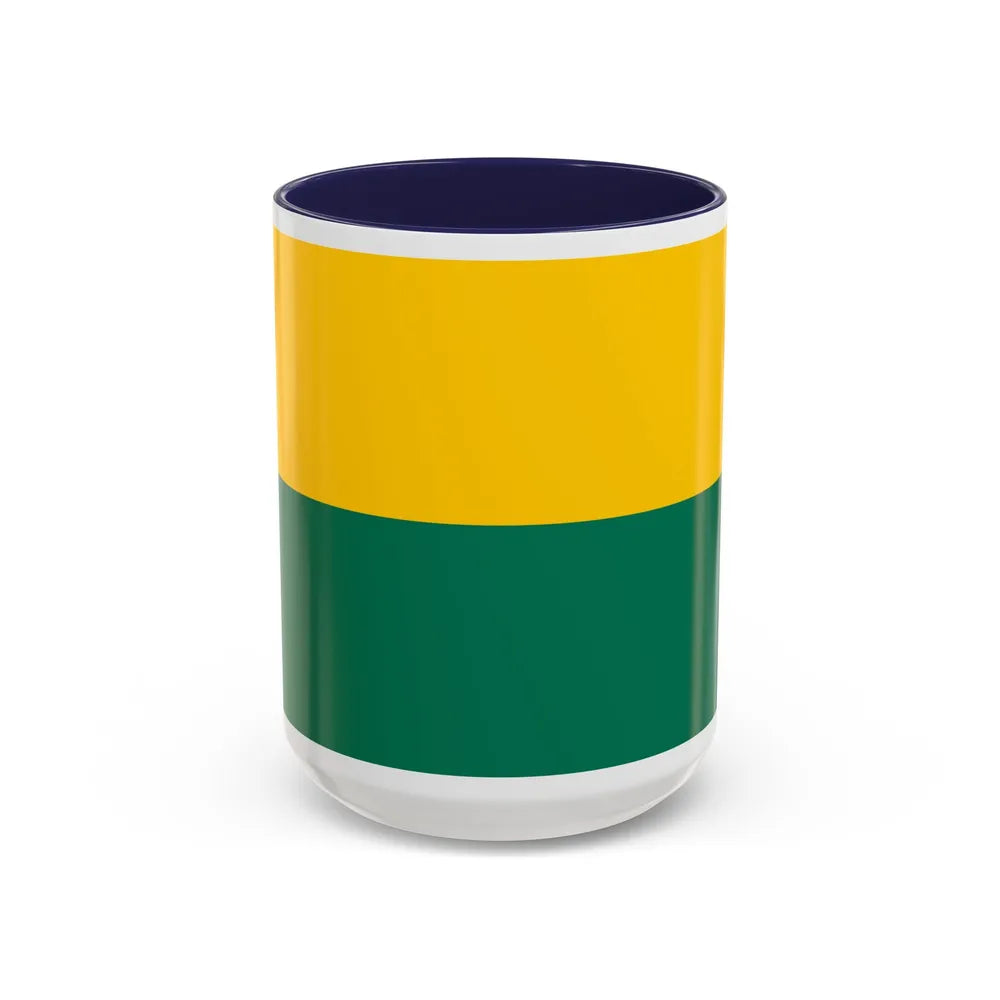 Flag of The Hague the capital of the province of South Holland Netherlands - Accent Coffee Mug 15oz Navy - Go Mug Yourself