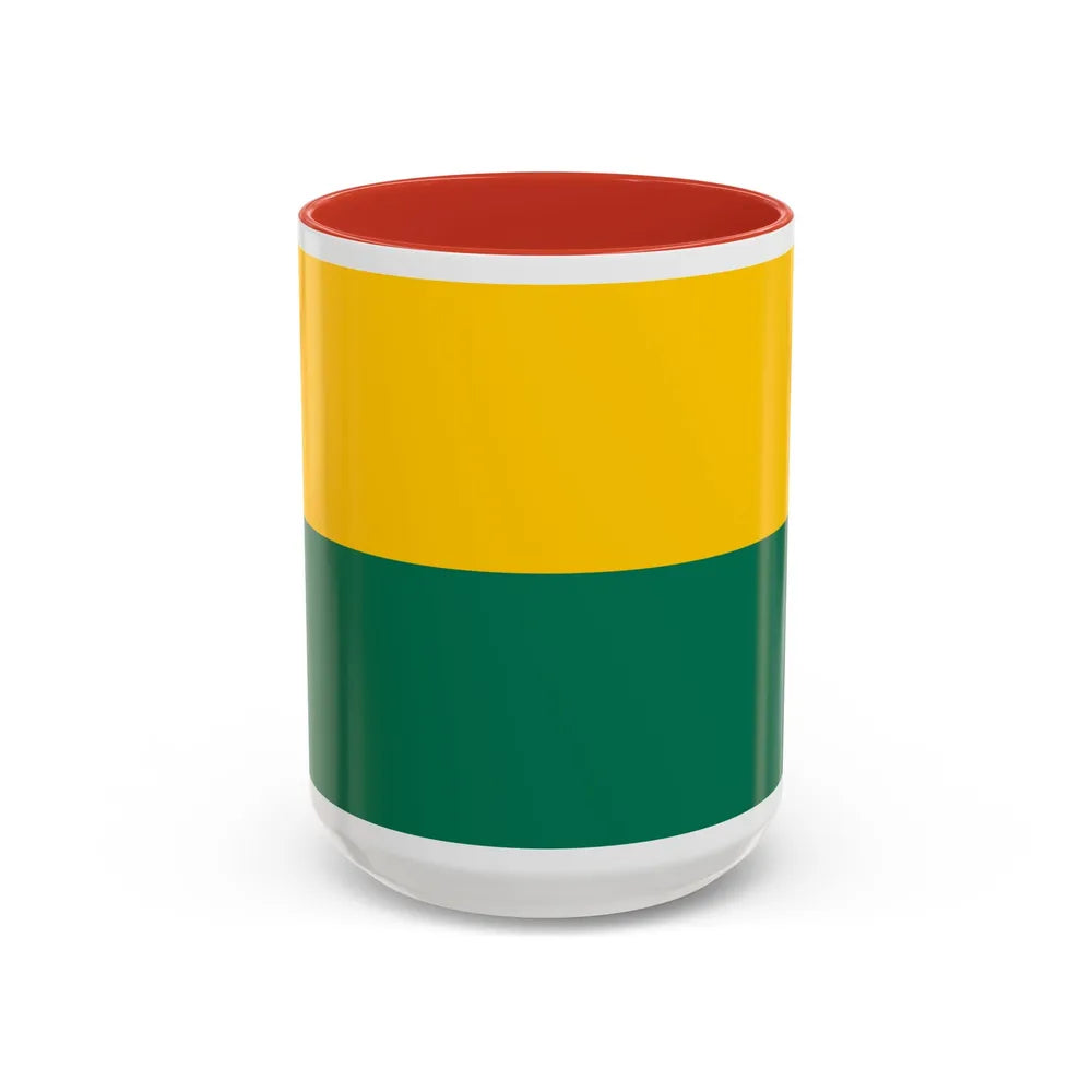 Flag of The Hague the capital of the province of South Holland Netherlands - Accent Coffee Mug 15oz Red - Go Mug Yourself