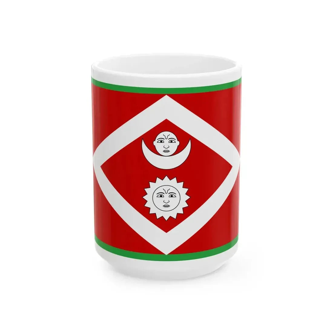 Flag of the H.E. Commander in chief of Nepal 1928 (Nepal) White Coffee Mug 15oz - Go Mug Yourself