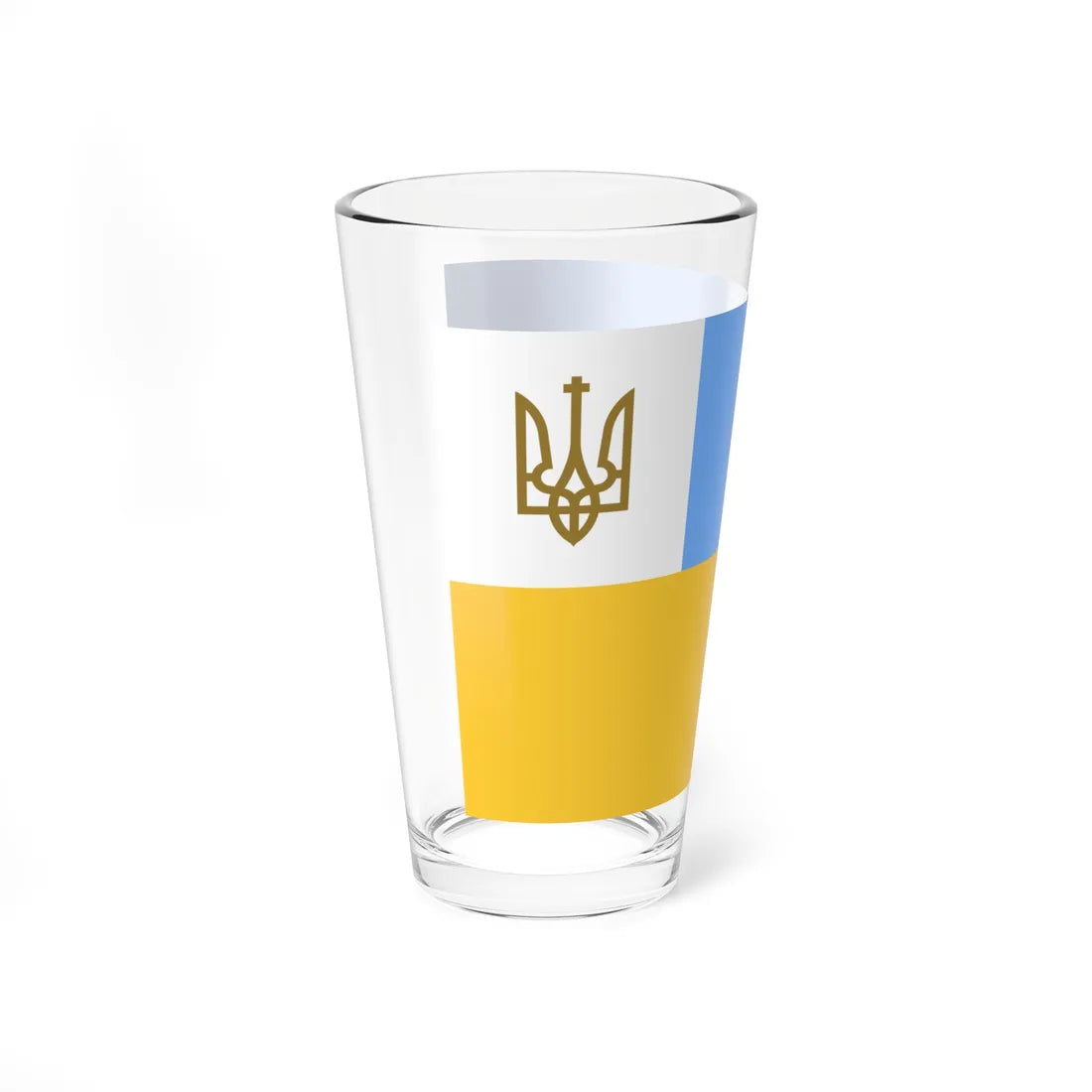 Flag of the Head of the Diplomatic Mission of Ukraine 1918 (Ukraine) Pint Glass 16oz - Go Mug Yourself