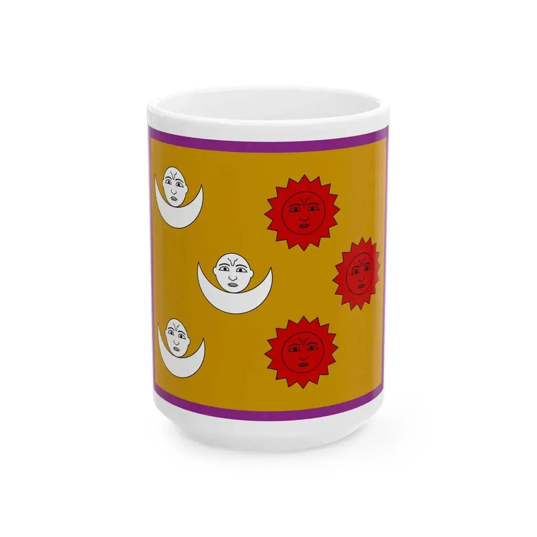 Flag of the H.H. Maharaja of Nepal 1928 (Nepal) White Coffee Mug 15oz - Go Mug Yourself