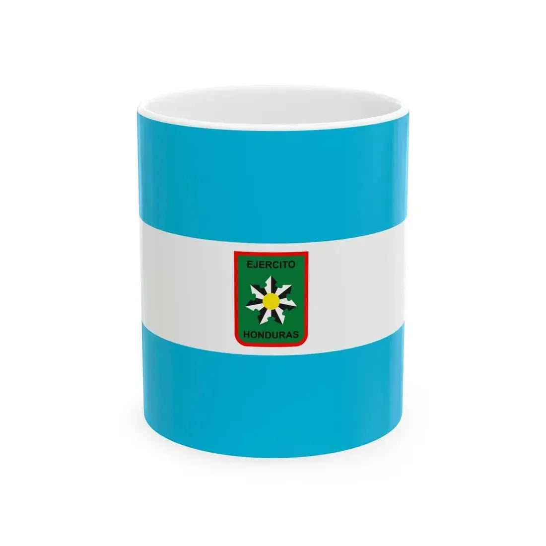 Flag of the Honduran Army (Honduras) White Coffee Mug 11oz - Go Mug Yourself