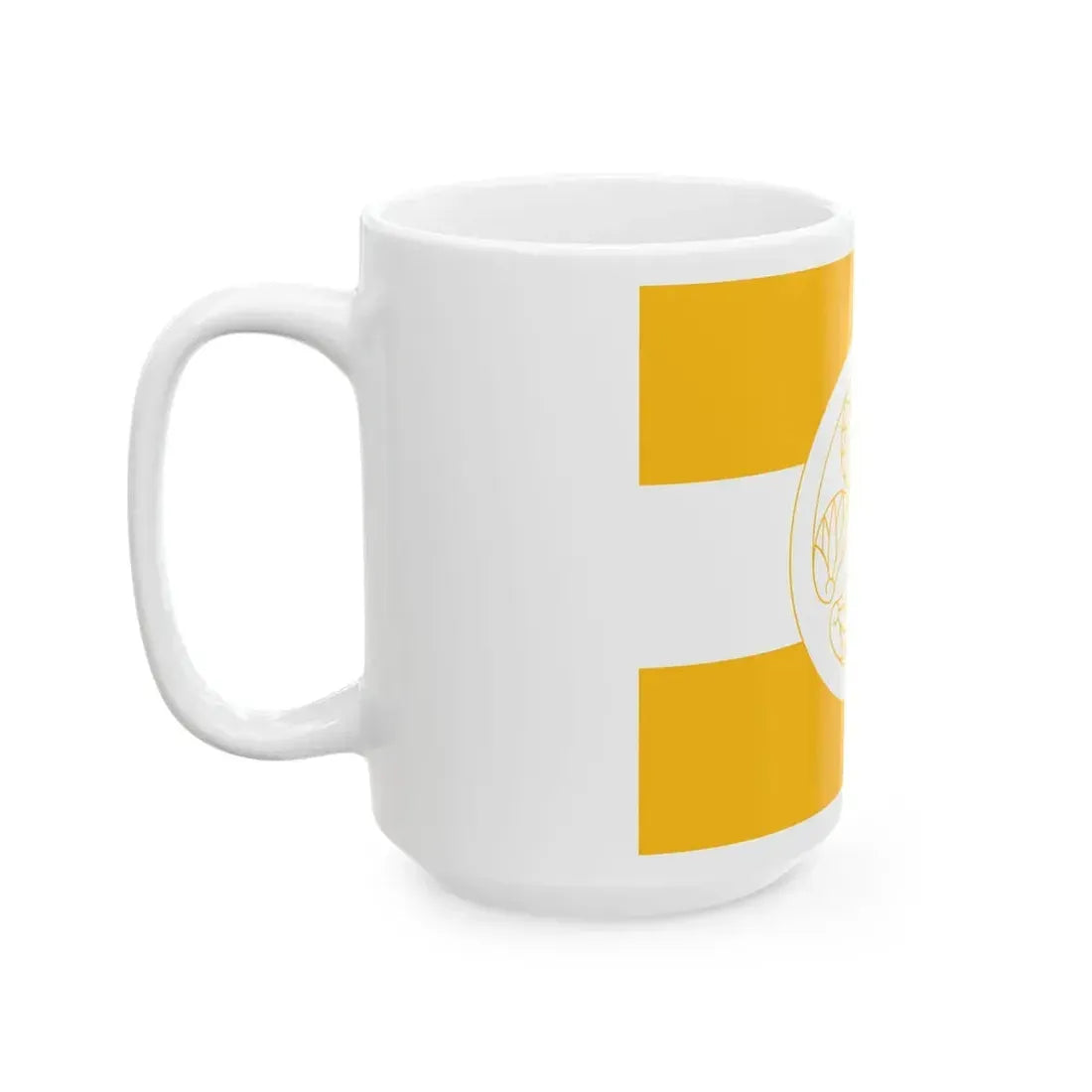 Flag of the Hoshina Matsudaira Lords of Aizu in Mutsu Province A (Japan) White Coffee Mug - Go Mug Yourself