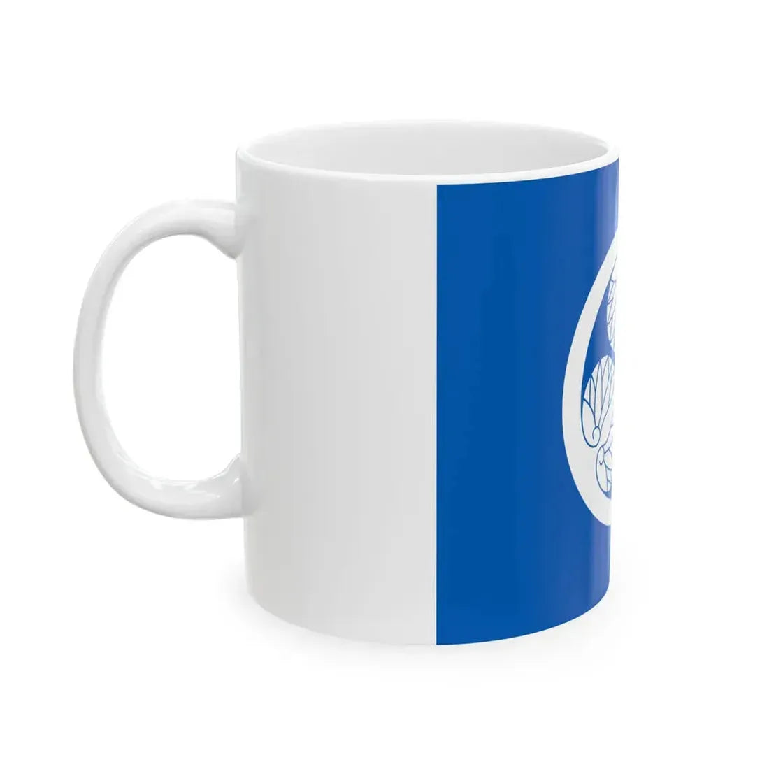 Flag of the Hoshina Matsudaira Lords of Aizu in Mutsu Province B (Japan) White Coffee Mug - Go Mug Yourself