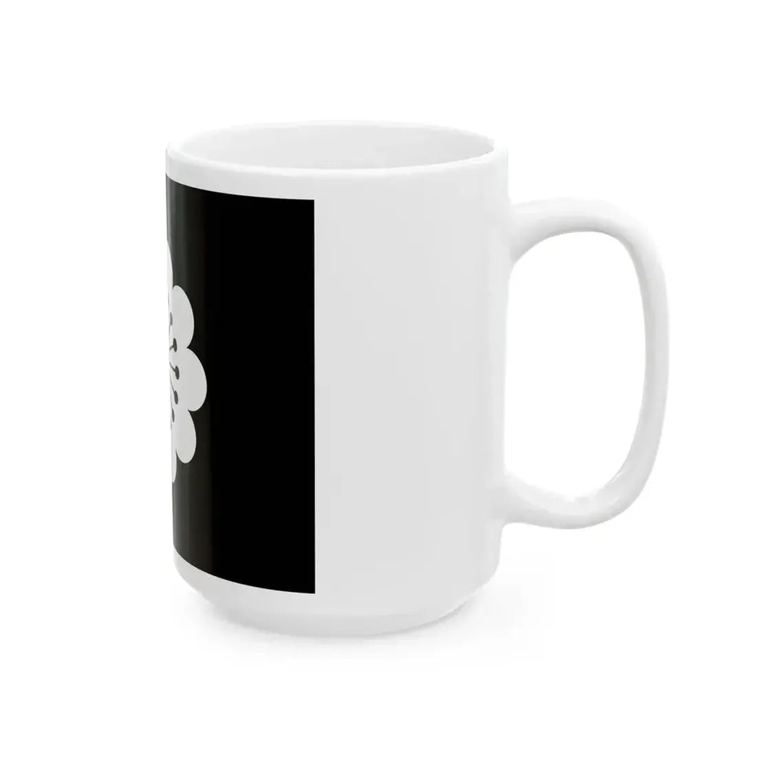 Flag of the Hosokawa Lords of Kumamoto in Higo Province B (Japan) White Coffee Mug - Go Mug Yourself