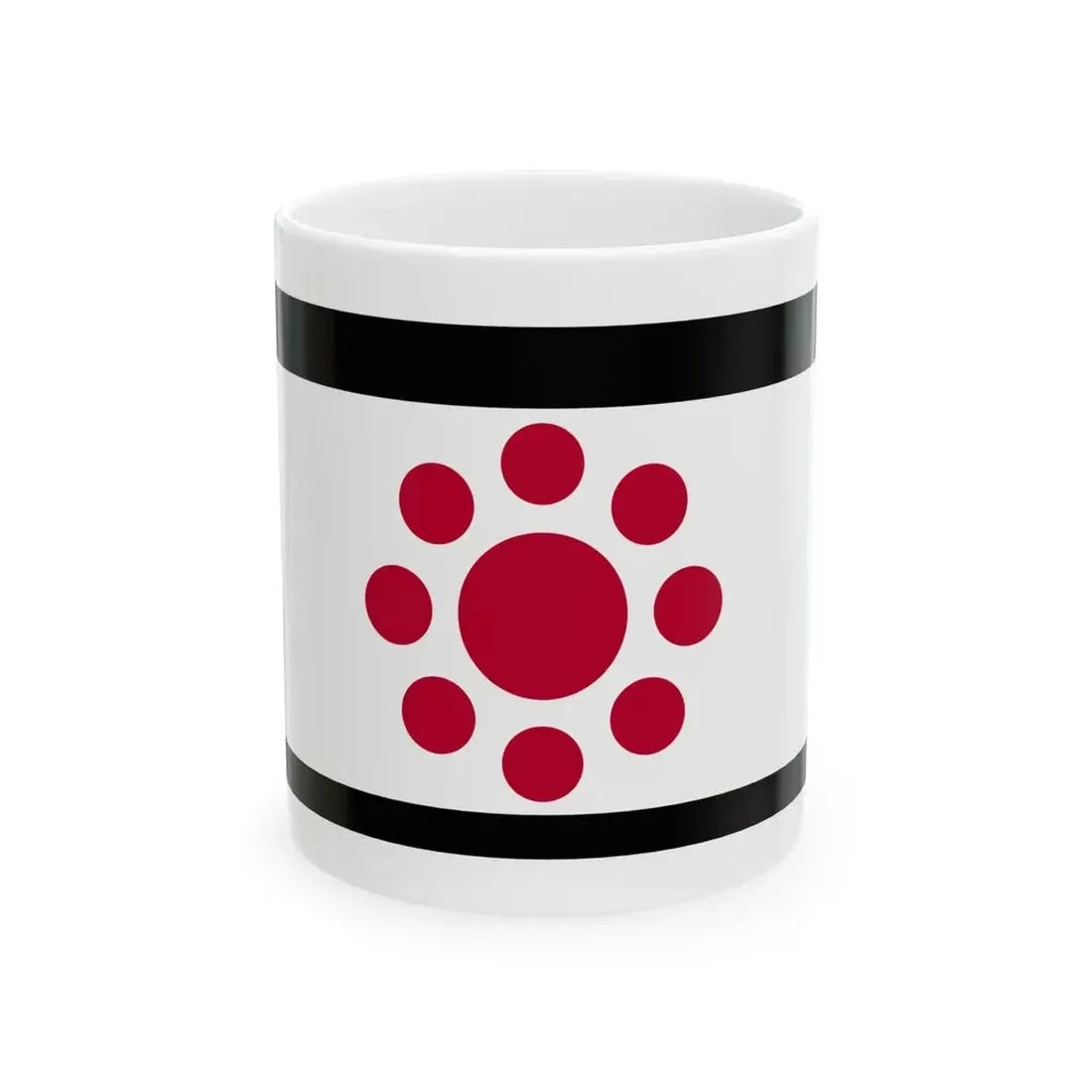 Flag of the Hosokawa Lords of Kumamoto in Higo Province C (Japan) White Coffee Mug 11oz - Go Mug Yourself