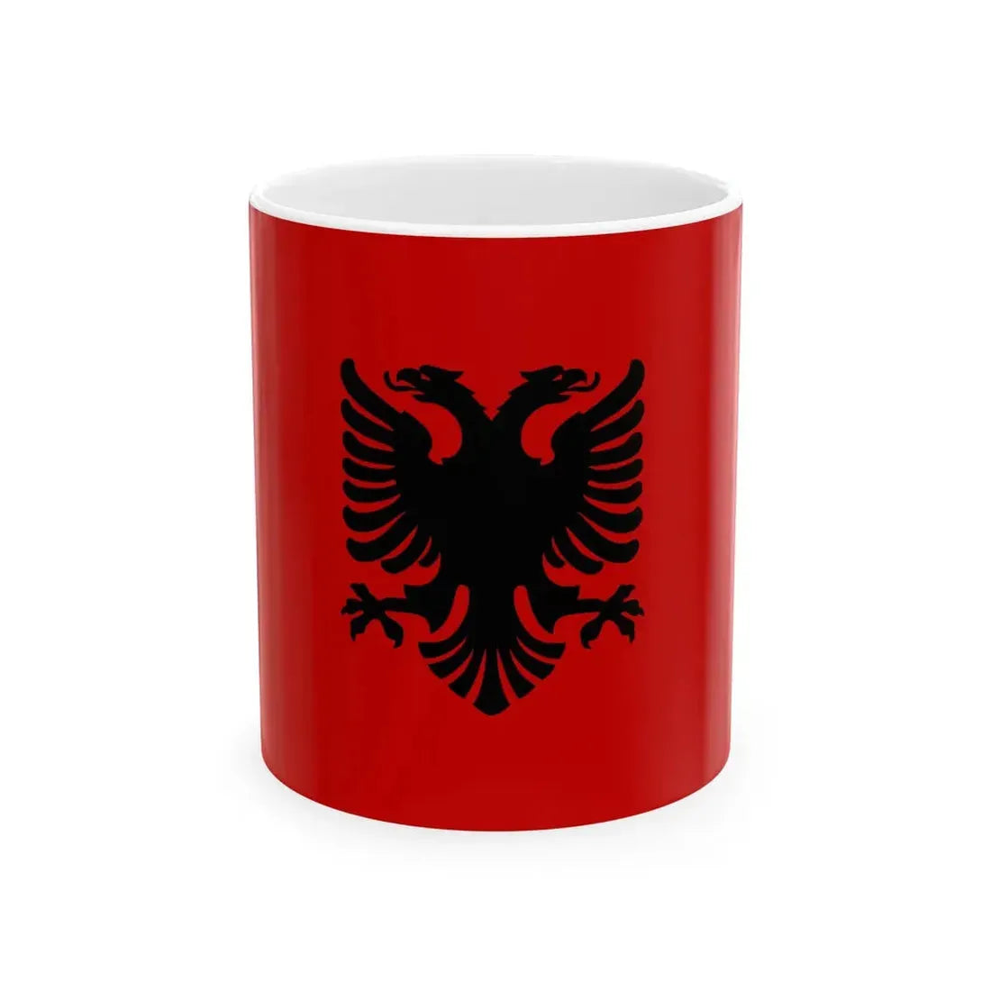 Flag of the Hoxha I Government 1944-1946 (Albania) White Coffee Mug 11oz - Go Mug Yourself