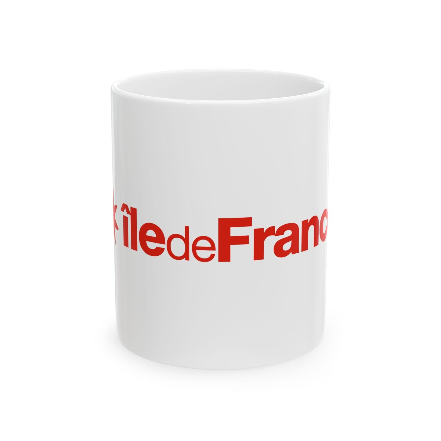 Flag of the Ile-de-France Region (France) White Coffee Mug-11oz-Go Mug Yourself