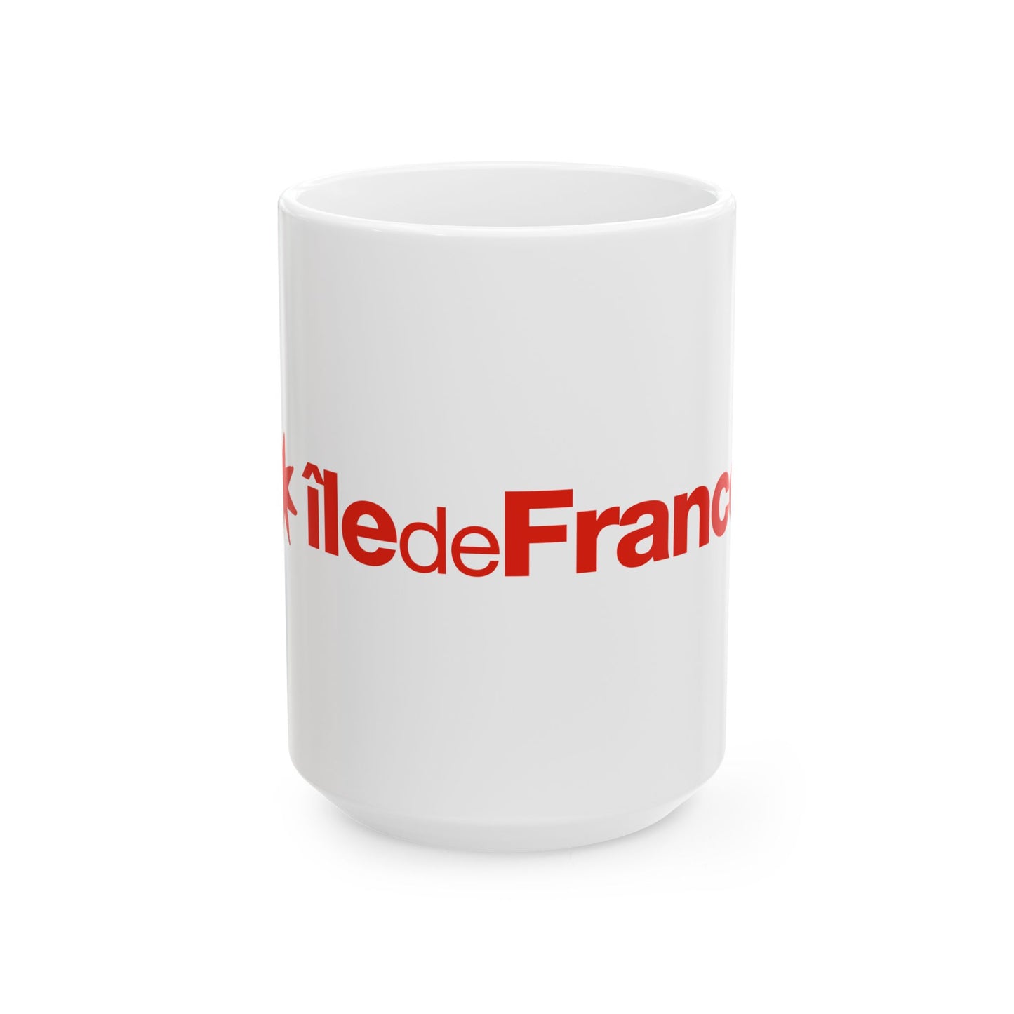 Flag of the Ile-de-France Region (France) White Coffee Mug-15oz-Go Mug Yourself