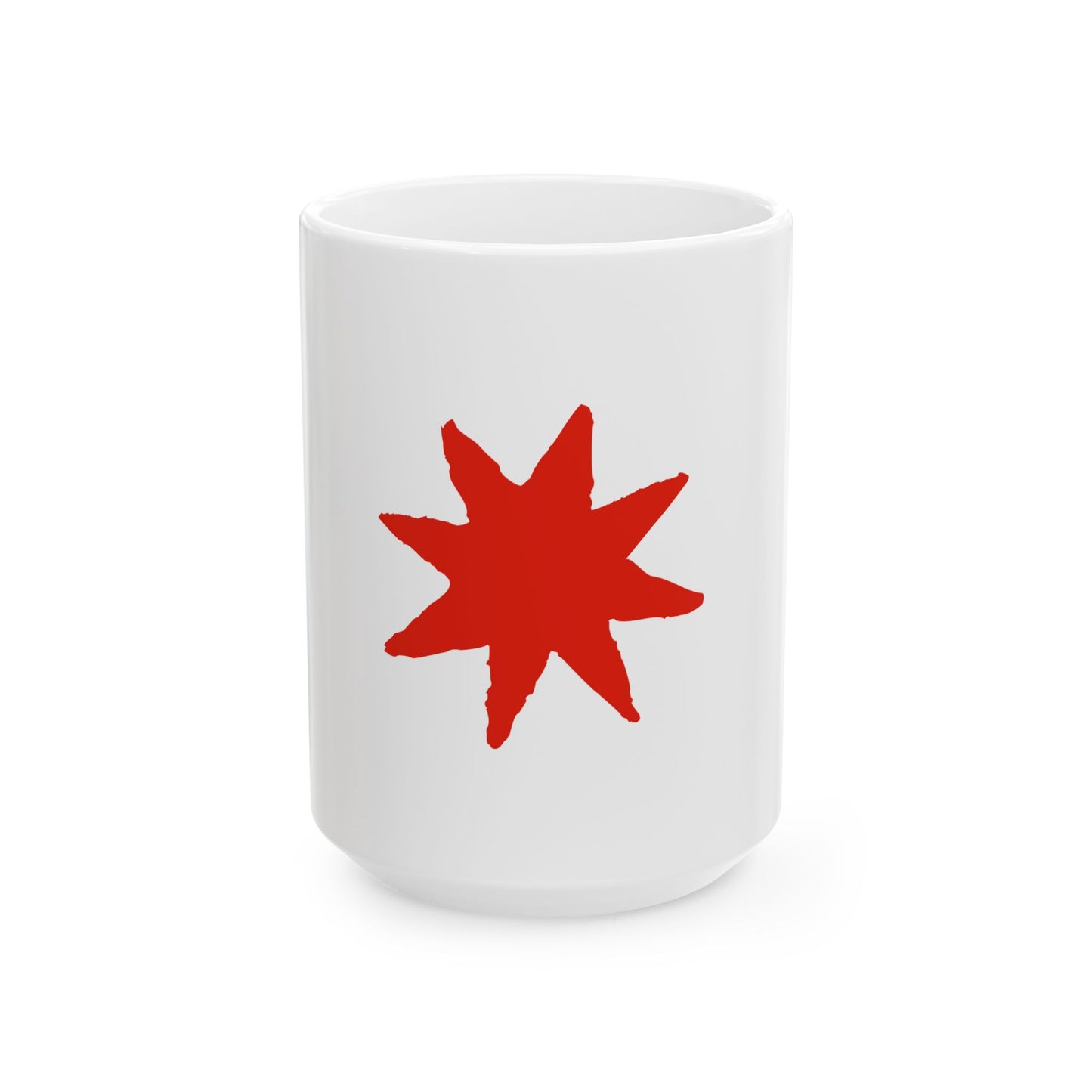 Flag of the Ile-de-France Region symbol only (France) White Coffee Mug-15oz-Go Mug Yourself