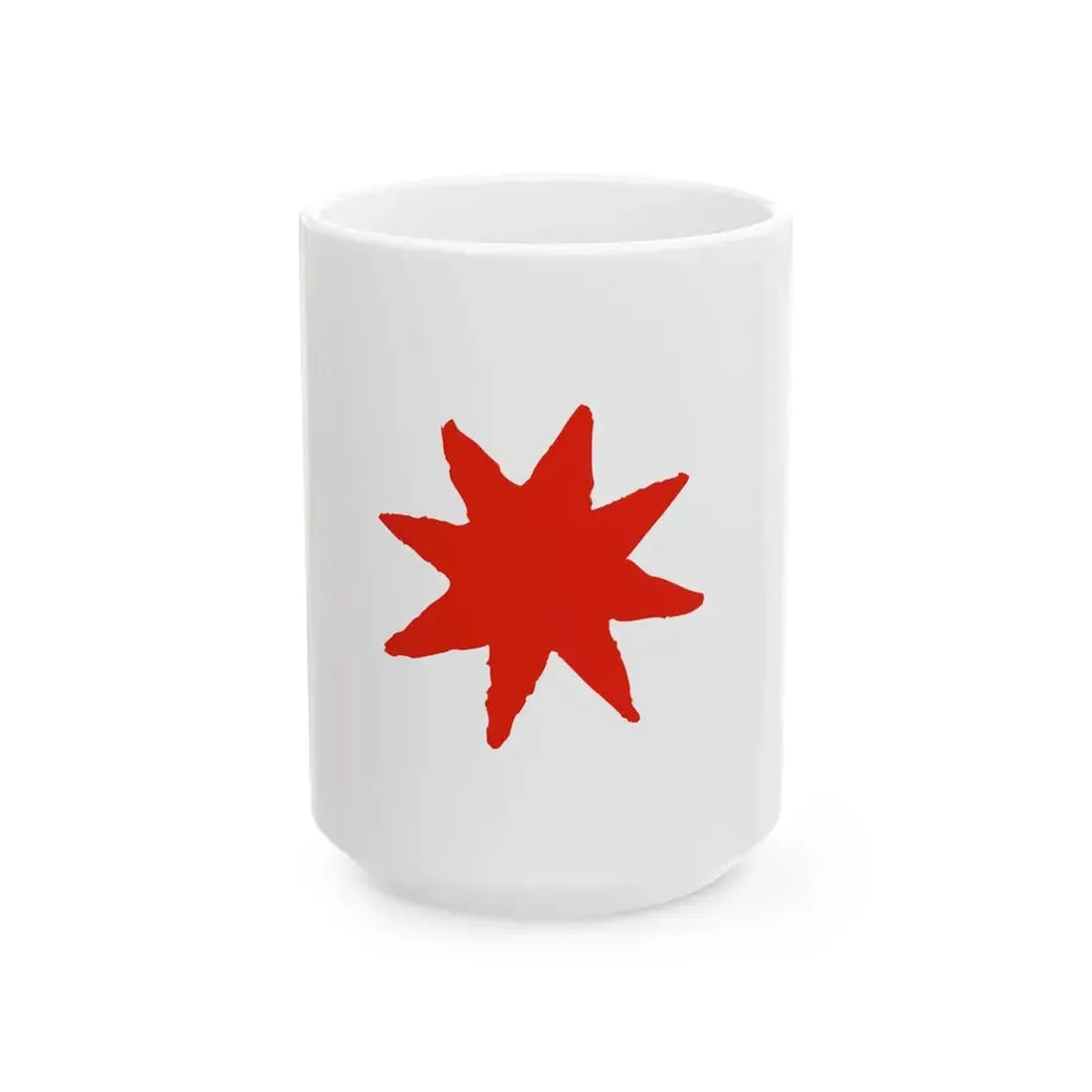 Flag of the Ile-de-France Region symbol only (France) White Coffee Mug 15oz - Go Mug Yourself
