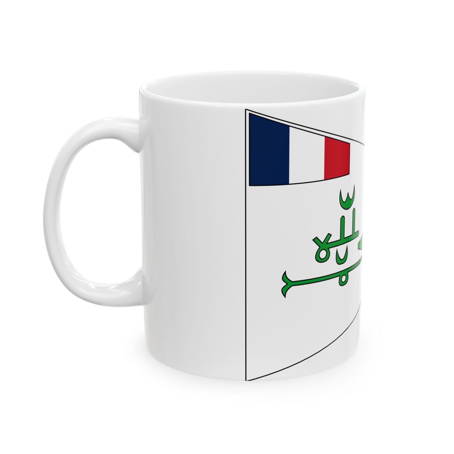 Flag of the Imamate of Futa Djallon 1896-1912 (France) White Coffee Mug-Go Mug Yourself