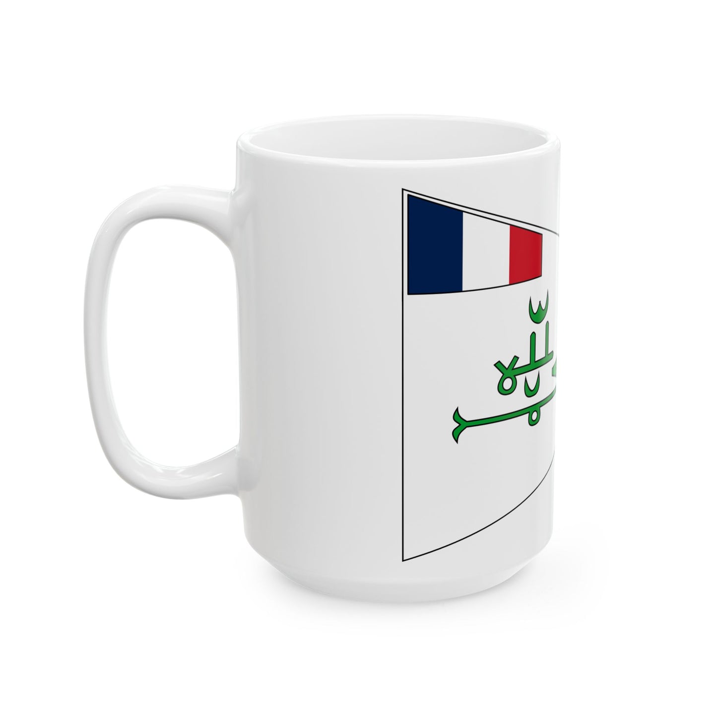 Flag of the Imamate of Futa Djallon 1896-1912 (France) White Coffee Mug-Go Mug Yourself