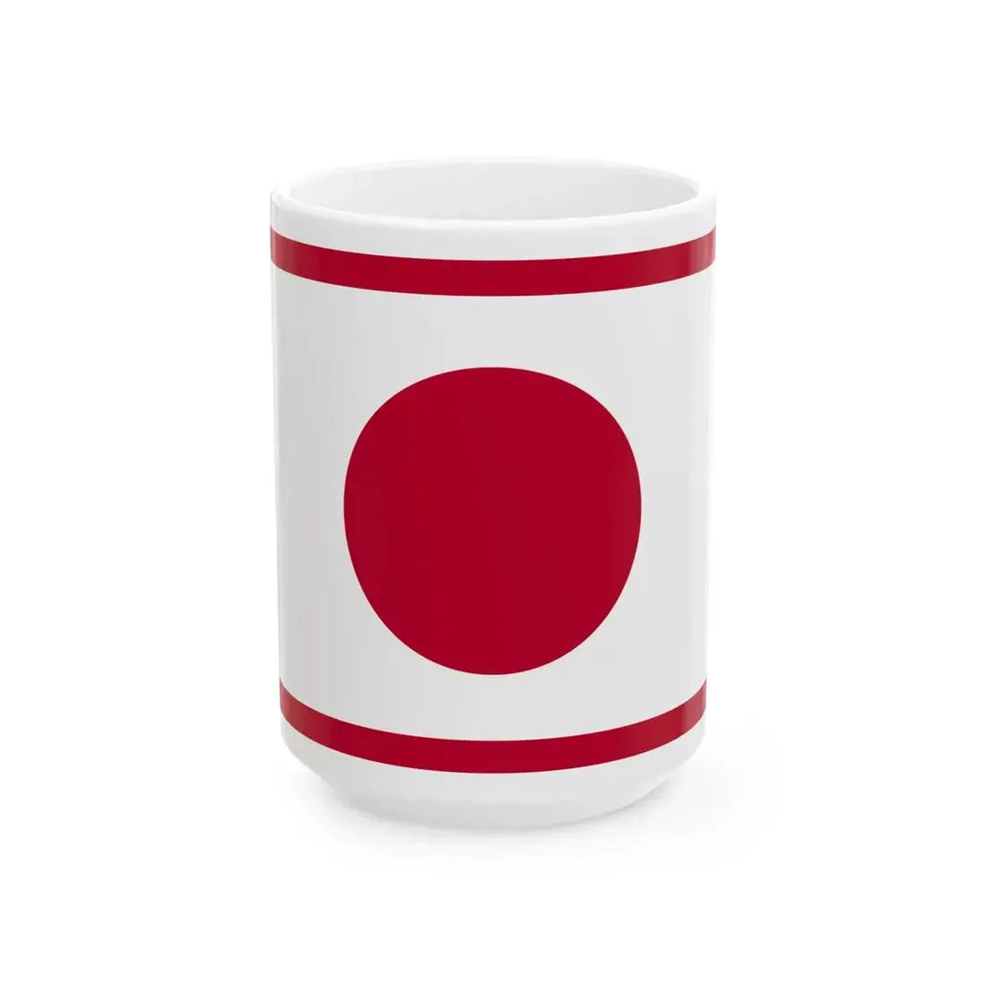 Flag of the Imperial Japanese Navy Admiral 1871-1889 (Japan) White Coffee Mug 15oz - Go Mug Yourself