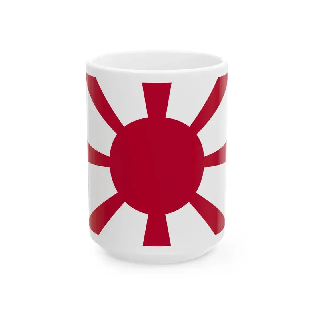 Flag of the Imperial Japanese Navy Admiral 1889-1896 (Japan) White Coffee Mug 15oz - Go Mug Yourself