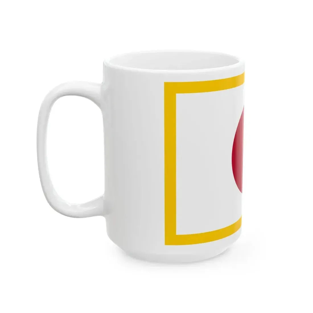 Flag of the Imperial Japanese Navy Rear Admiral 1870-1871 (Japan) White Coffee Mug - Go Mug Yourself