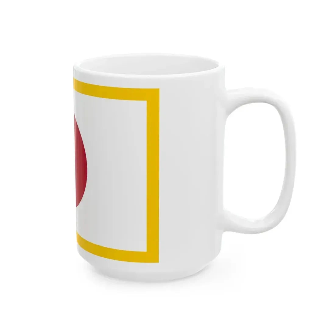 Flag of the Imperial Japanese Navy Rear Admiral 1870-1871 (Japan) White Coffee Mug - Go Mug Yourself
