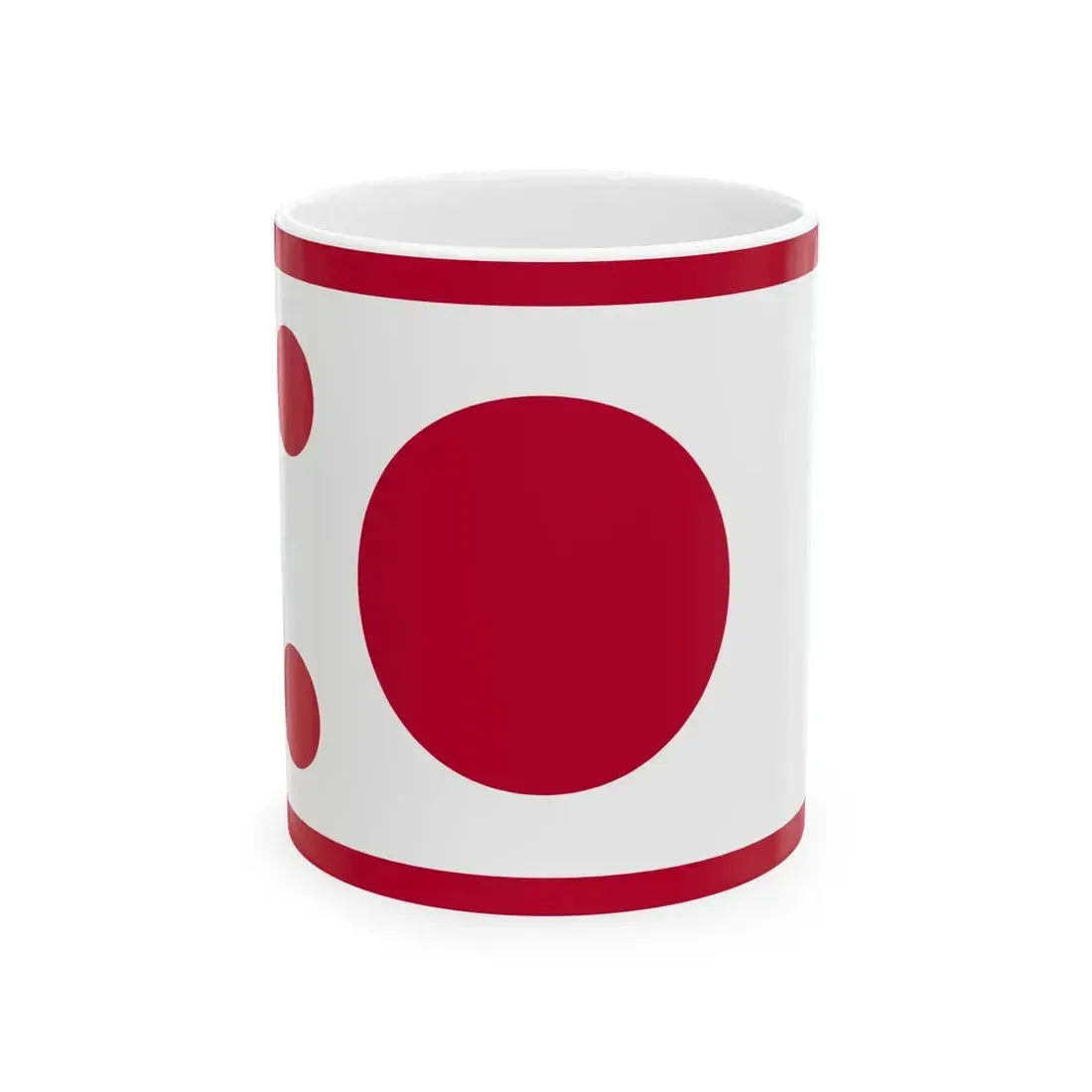 Flag of the Imperial Japanese Navy Rear Admiral 1871-1889 (Japan) White Coffee Mug 11oz - Go Mug Yourself