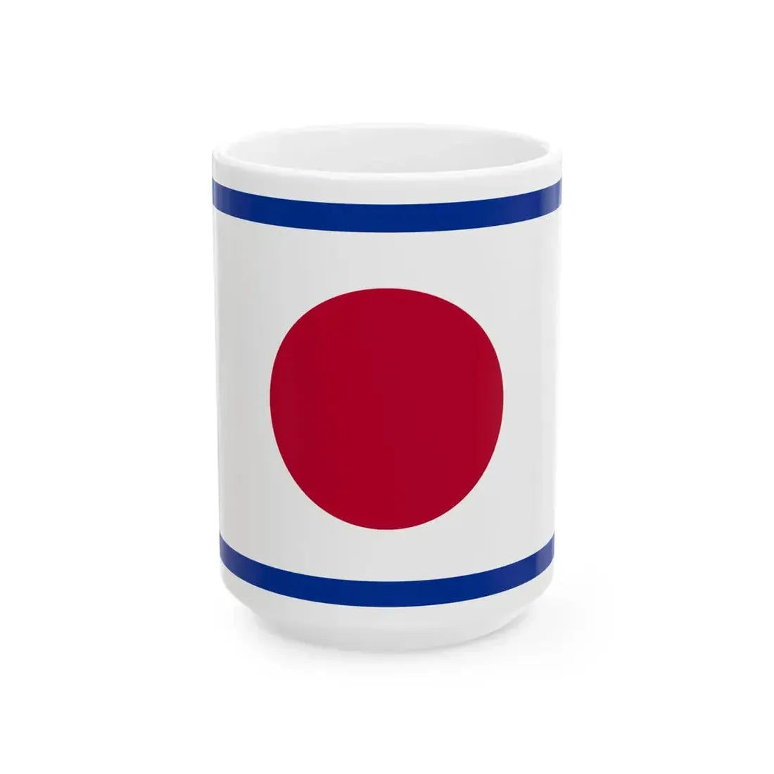 Flag of the Imperial Japanese Navy Vice Admiral 1870-1871 (Japan) White Coffee Mug 15oz - Go Mug Yourself