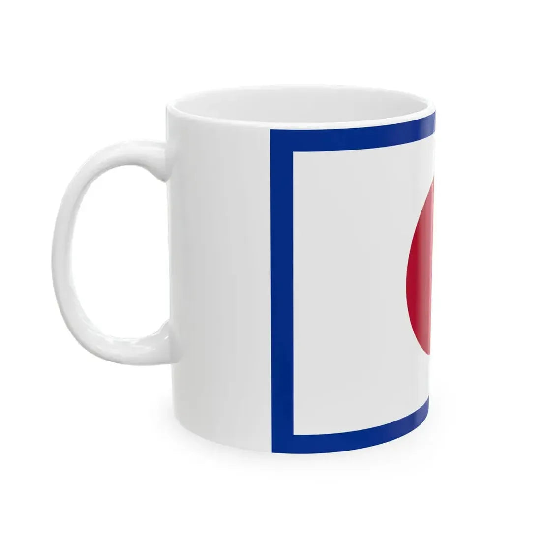 Flag of the Imperial Japanese Navy Vice Admiral 1870-1871 (Japan) White Coffee Mug - Go Mug Yourself