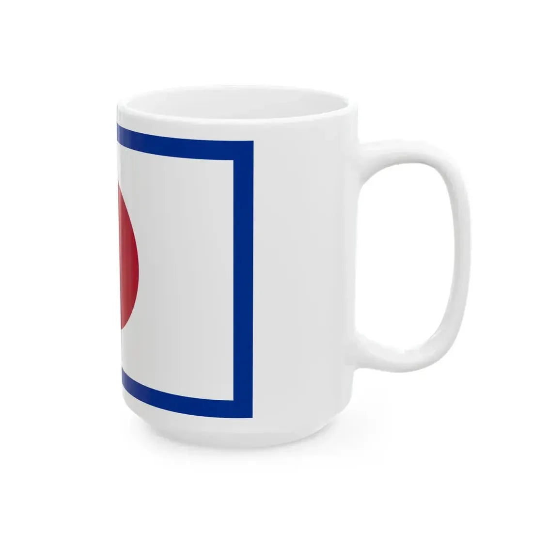 Flag of the Imperial Japanese Navy Vice Admiral 1870-1871 (Japan) White Coffee Mug - Go Mug Yourself
